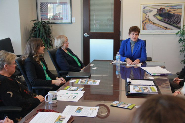 USDA Deputy Secretary Harden talks with WLL state team